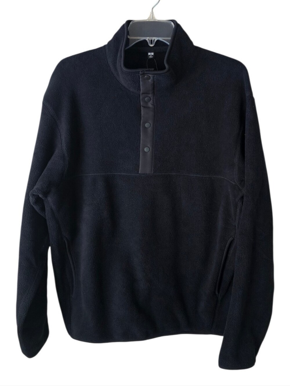 Uniqlo Black Fleece Button-Up Long Sleeve Pullover